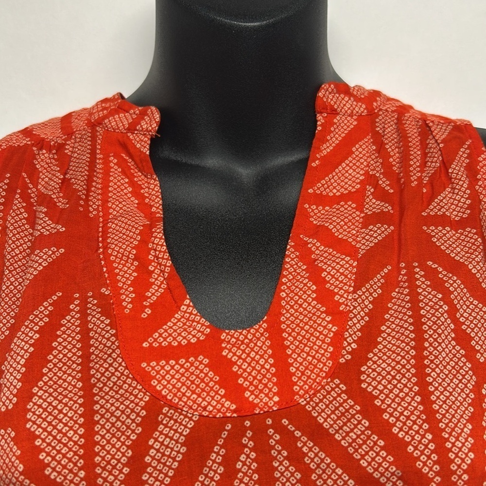 Red Sleeveless Women's Top Maeve size small - Picture 4 of 6